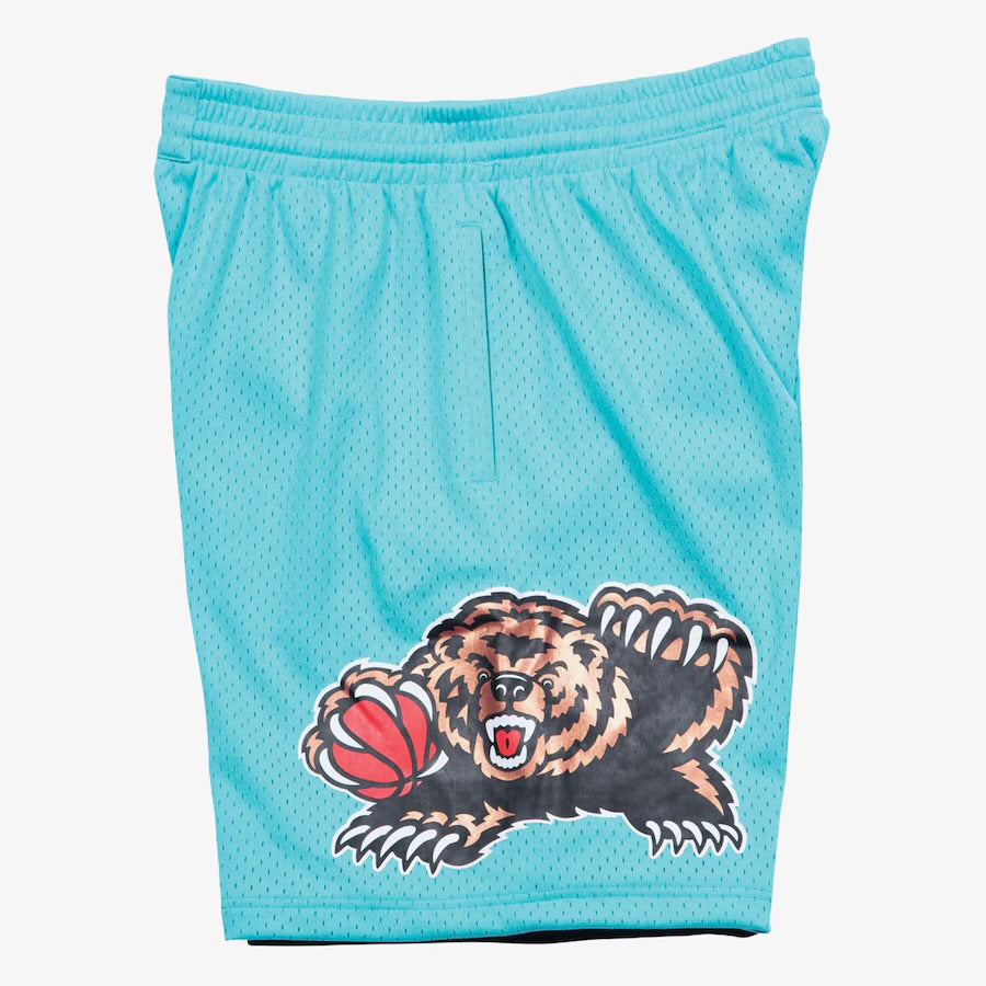 Men's Turquoise Vancouver Grizzlies Hardwood Classics 1996/97 Road Swingman Shorts