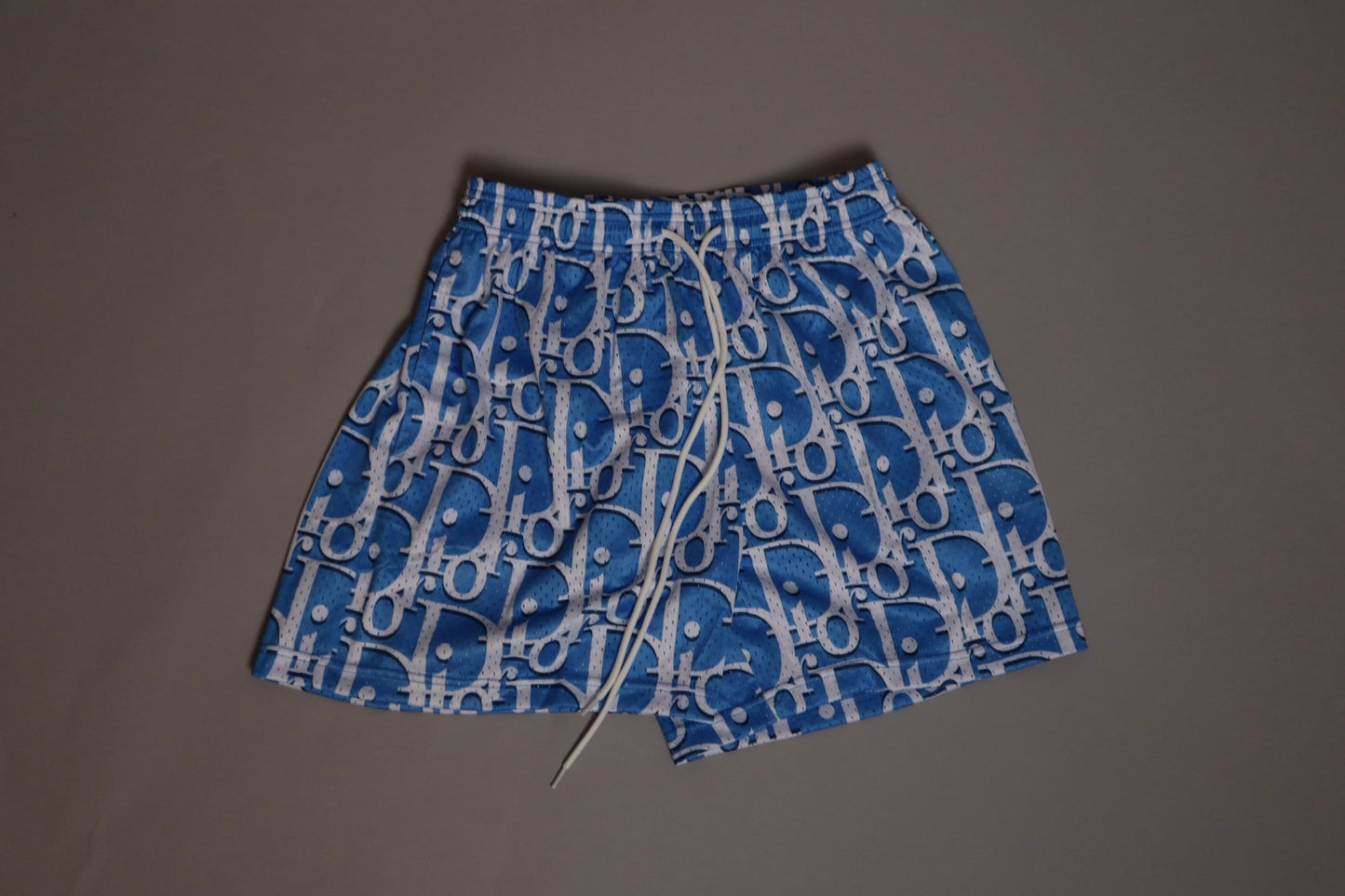 Remade Dior Shorts Light Blue/White