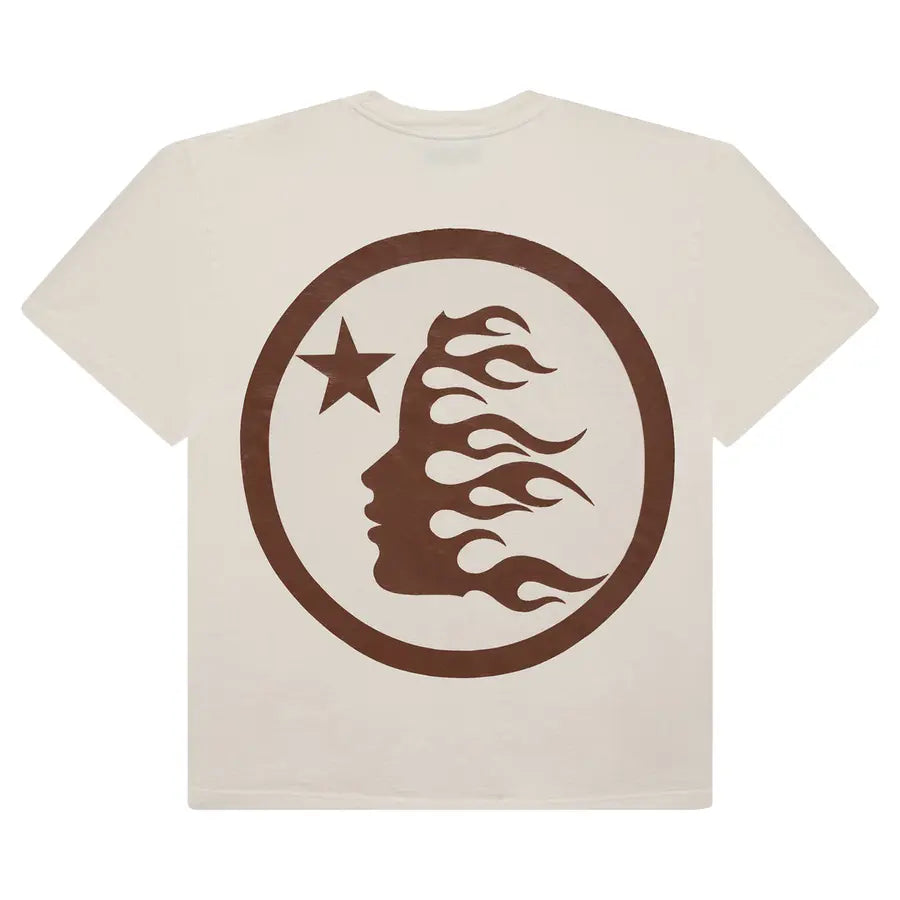 Hellstar Classic T-Shirt (Gel Print) White/Brown