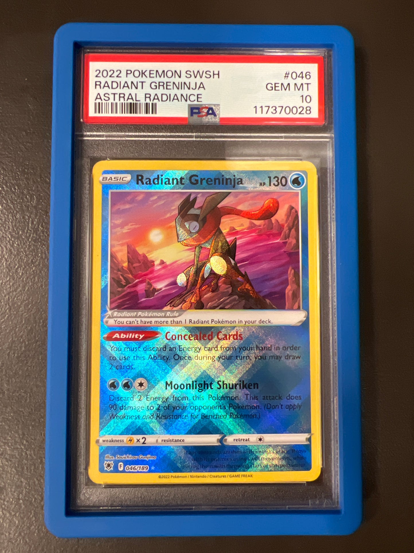 PSA 10 2022 Pokémon SWSH Radiant Greninja