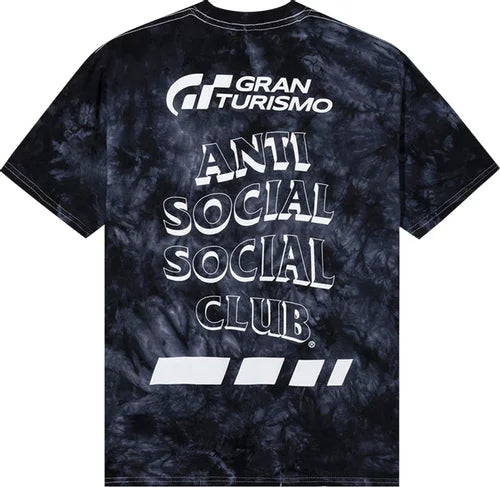 Anti Social Social Club X Gran Turismo Toe-Dye Tee Black