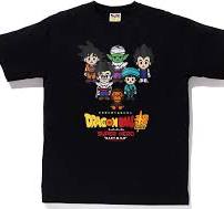 BAPE x Dragon Ball Super Goku & Gohan & Pan & Piccolo & Vegeta Baby Milo Japan Exclusive Tee (Black)