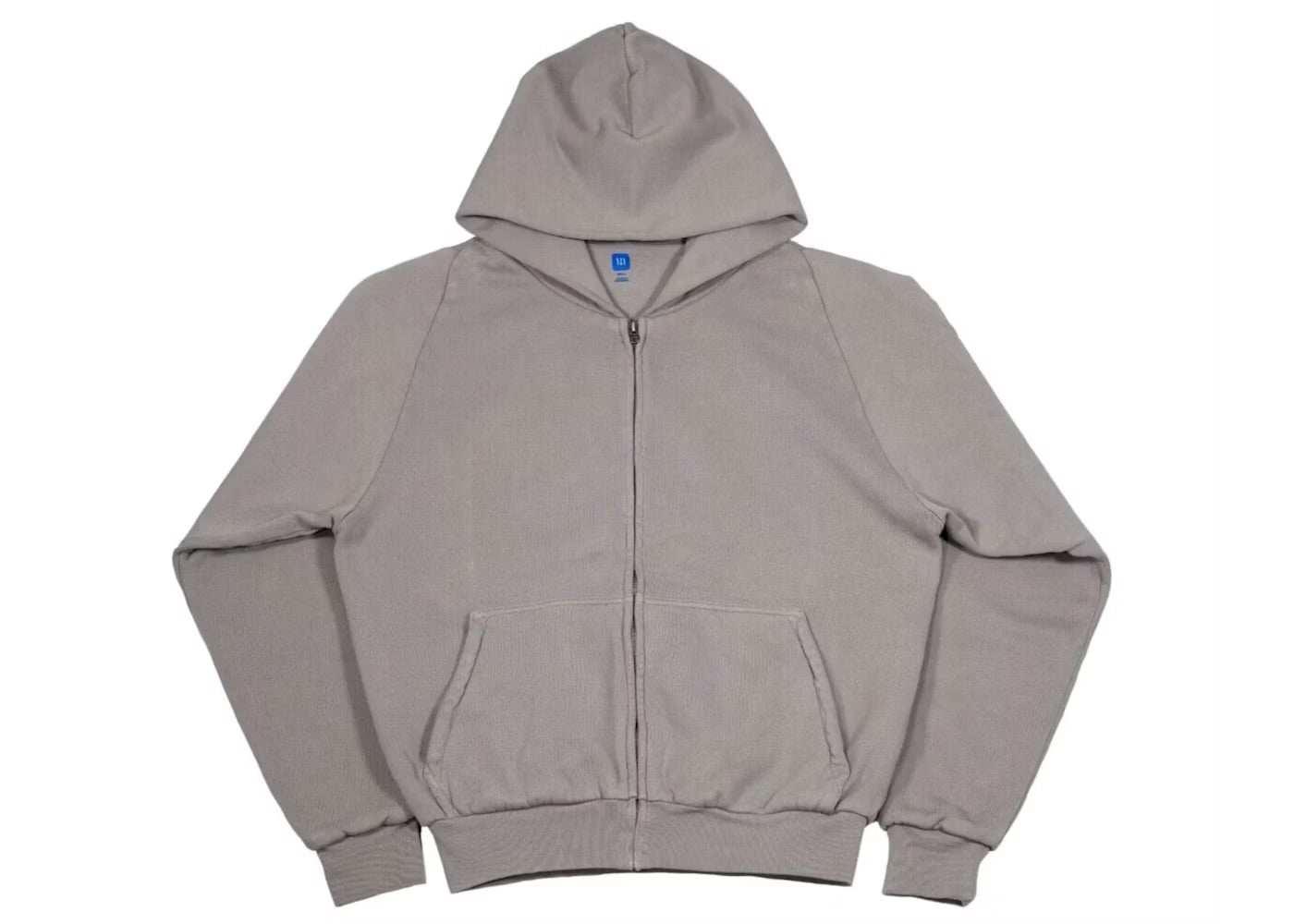 Yeezy Gap Zip Up Hoodie Light Grey