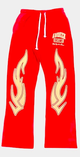 Awoken Dreams Wake Up and Dream Zip Up Sweatsuit Orange