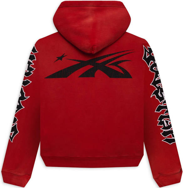 Hellstar Halloween Skeleton Airbrushed Hoodie (Red)
