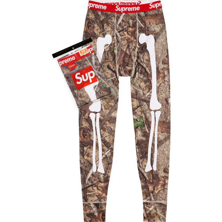 Supreme Hanes Bones Thermal Pants (Camo)