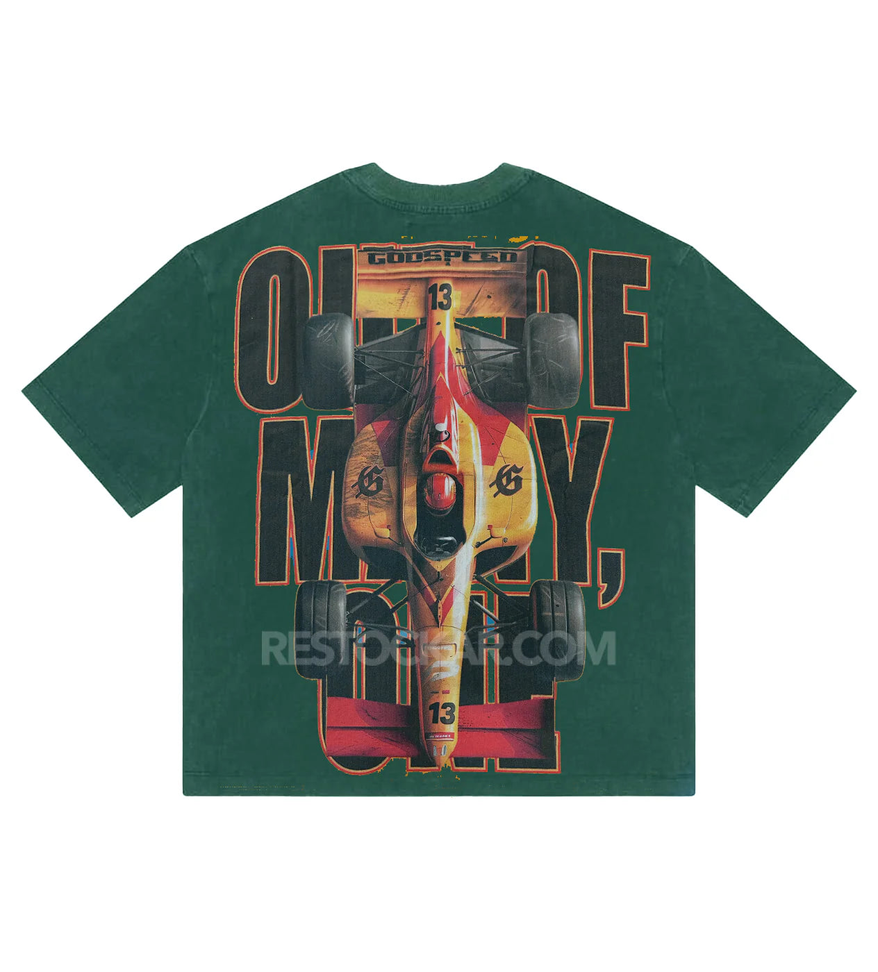Godspeed F1 Finish Line Forest Green Tee