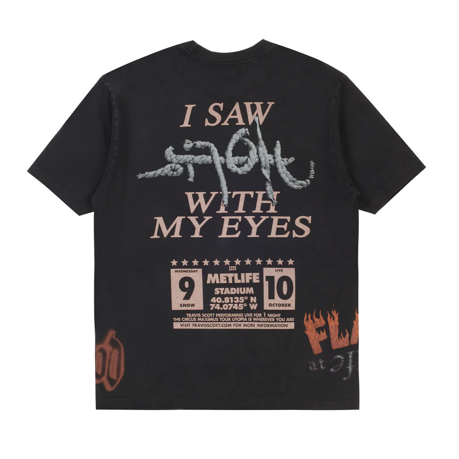 Utopia Travis Scott MetLife Black III Tee
