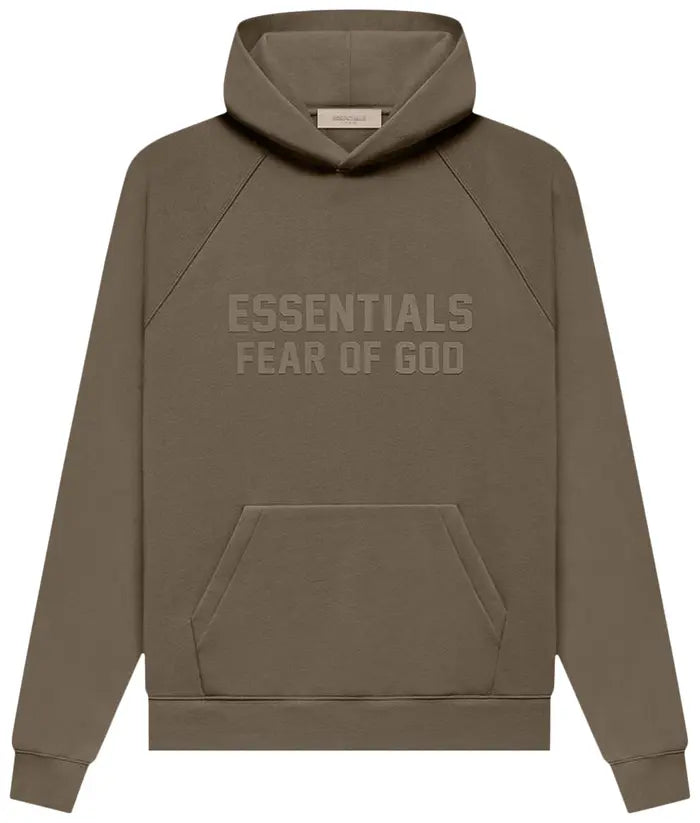 Fear Of God Essentials Hoodie Wood