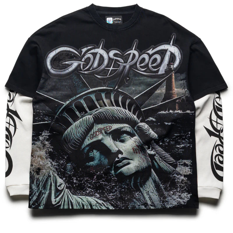 Godspeed Sunken Liberty 2 Layered T-Shirt (Black)