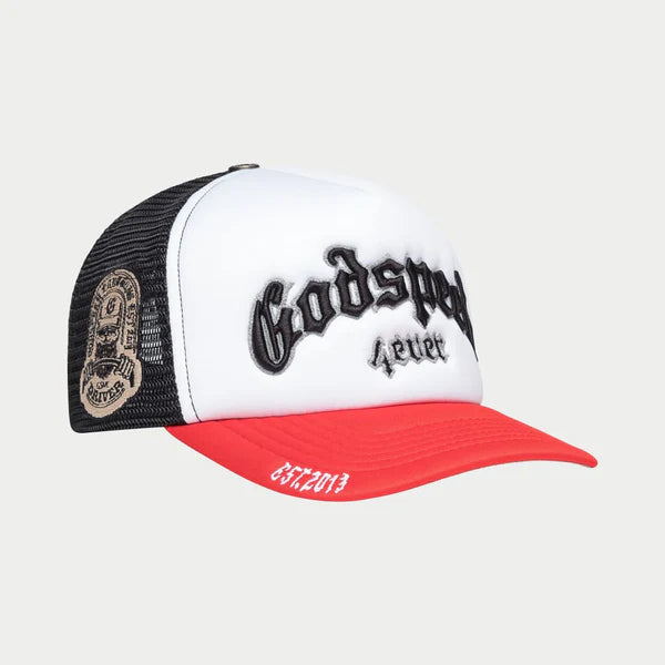 Godspeed GS Forever Foam Trucker Hat (Black/Red)