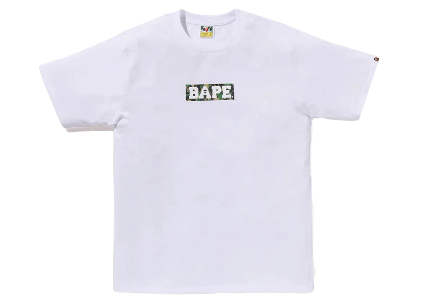 BAPE Camo White Box Logo Tee