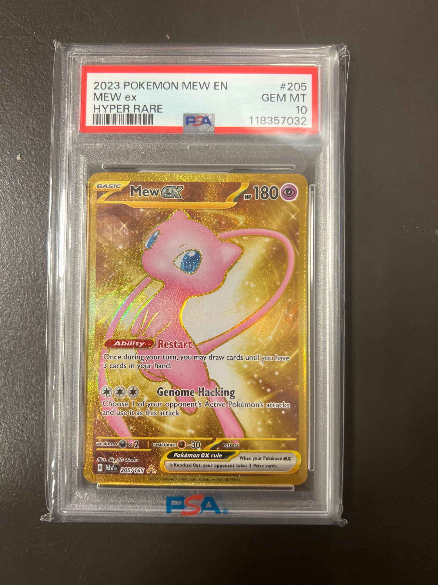 PSA 10 Pokémon 151 Mew EX Hyper Rare