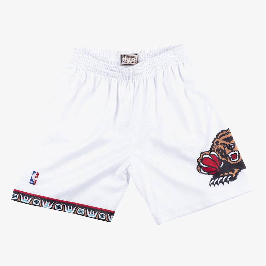 Men's White Vancouver Grizzlies Hardwood Classics 1998-1999 Swingman Shorts