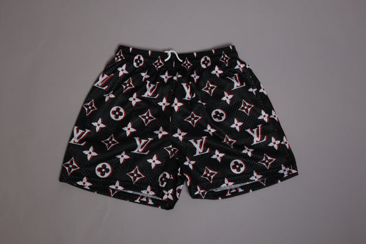 Remade Louis Vuitton Shorts Black/Red