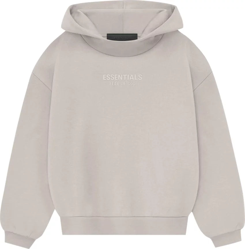 Fear of God Essentials Hoodie Silver Cloud