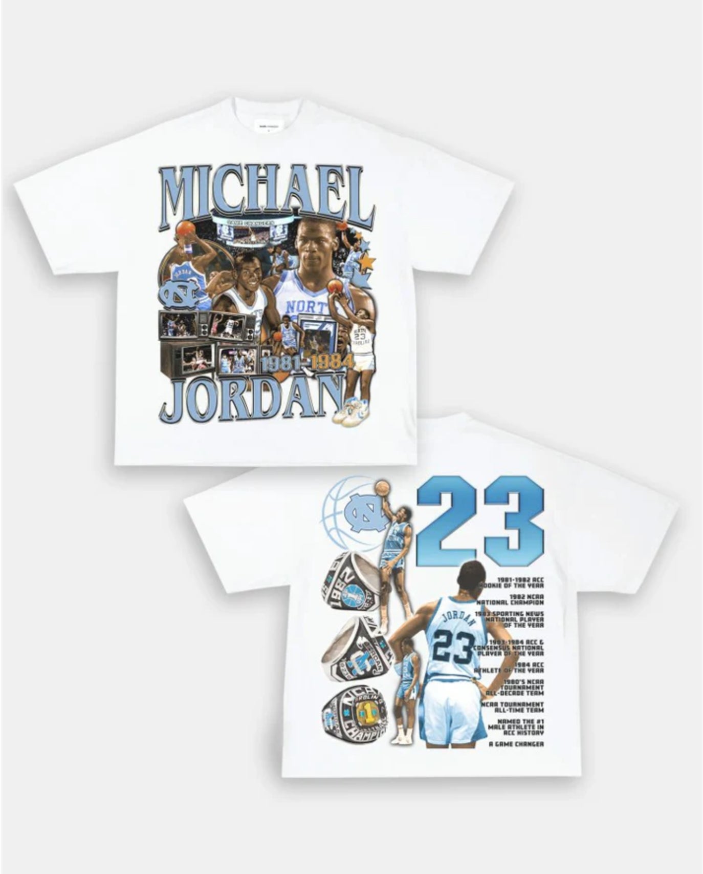 Game Changer UNC Jordan Tee White