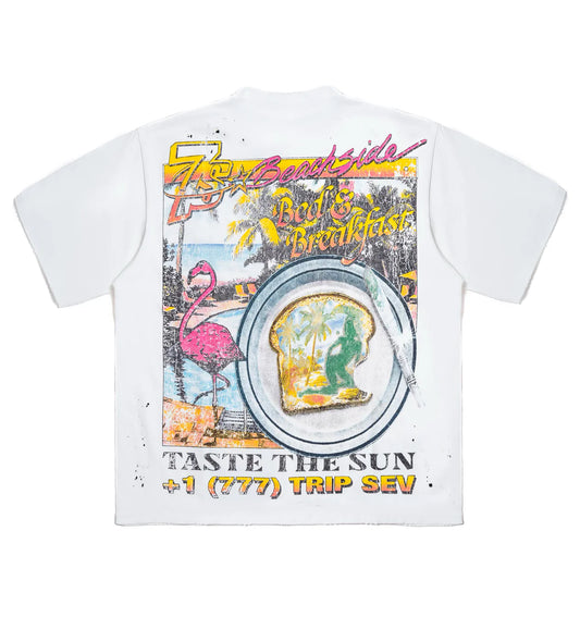 Triple 7s Weekend Getaway White Tee