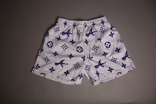 Remade Louis Vuitton Shorts White/Blue