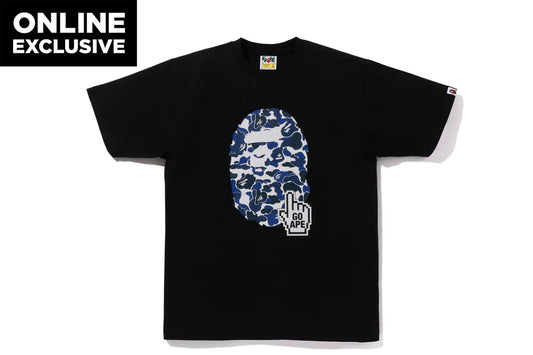 A Bathing Ape Go Ape Pointer Tee Black x Blue