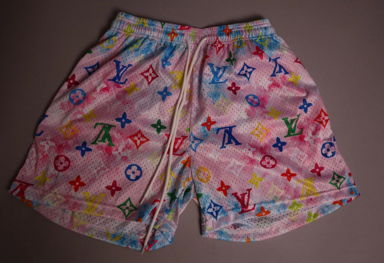 Remade Louis Vuitton Shorts Pink Cotton Candy