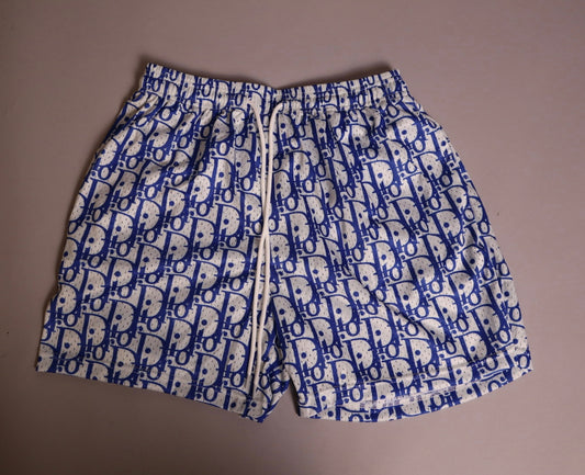 Remade Dior Shorts White/Blue