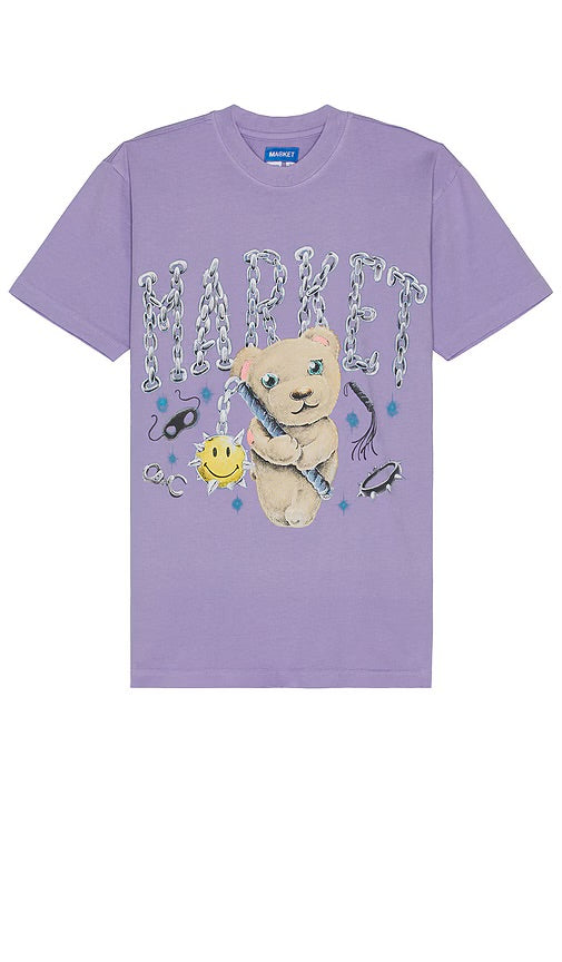 China Town Street Market Smiley Soft Core Bear T shirt Orchid