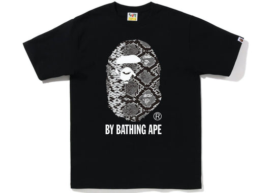 Bape Snake By Bathing Ape Tee Black x Grey