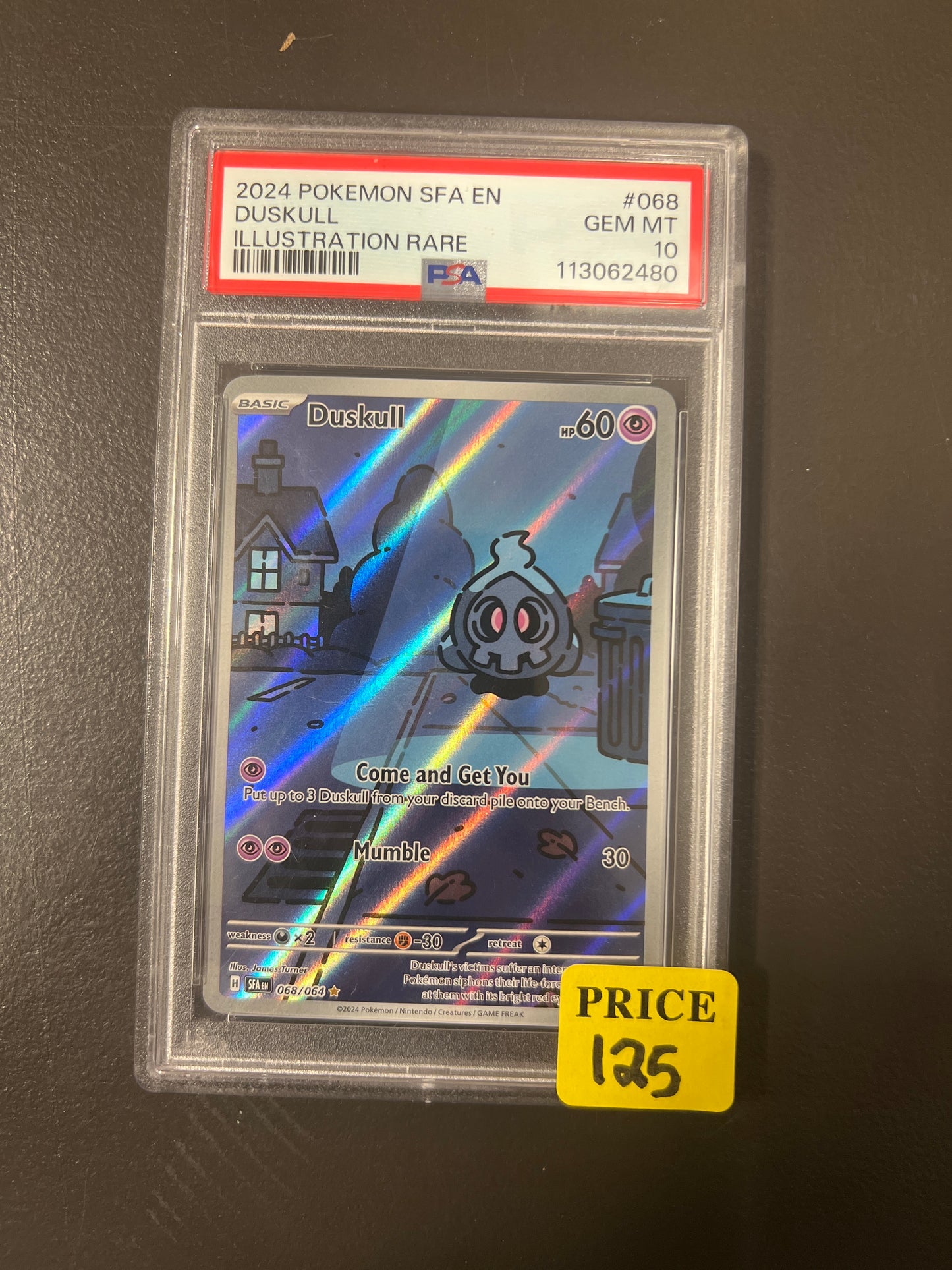 PSA 10 Pokémon Duskull Illustration Rare