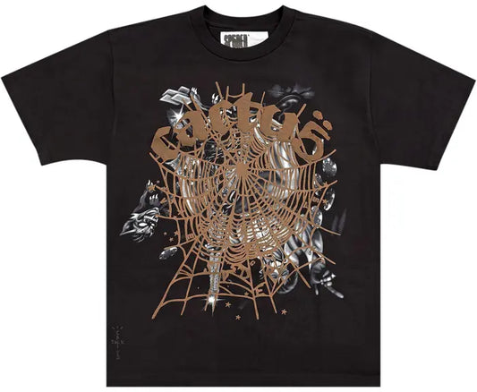 Cactus Jack by Travis Scott x Sp5der Airbrush Tee 'Black'