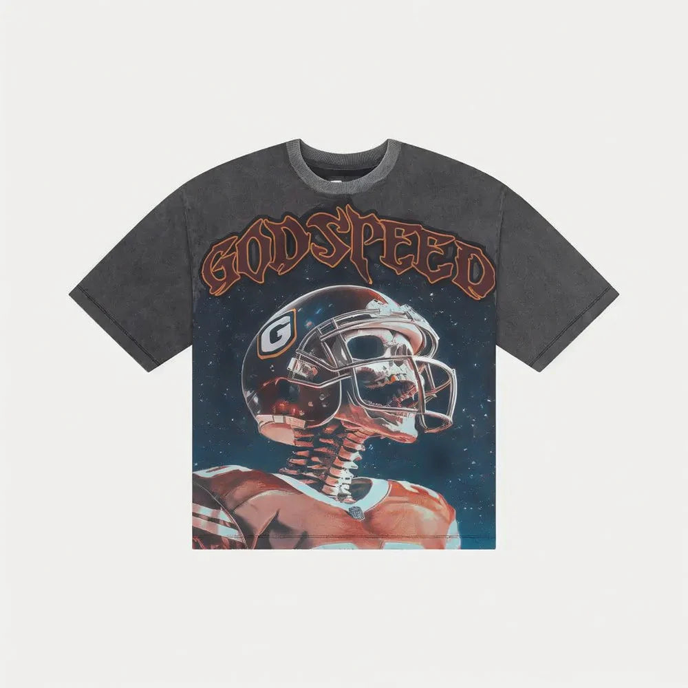 Godspeed Morale Tee - Wash Grey