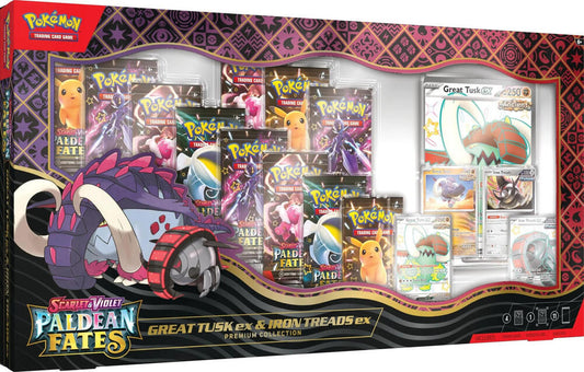 Pokémon Palawan Fates Great Tusk ex & Iron Treads ex Premium Collection