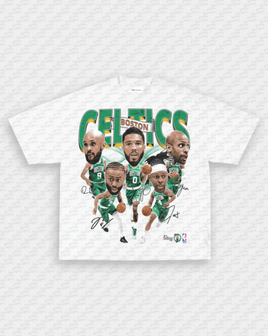 Game Changer 2024 Big Head Celtics Tee White