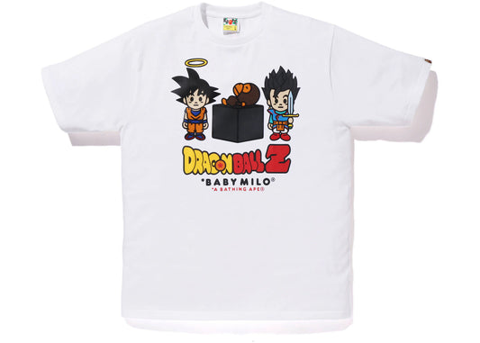 BAPE x Dragon Ball Z Son Goku & Son Gohan Baby Milo Tee(White)