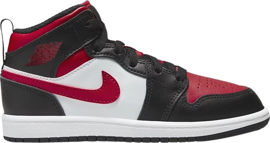 Jordan 1 Mid Black Fired Red (PS)