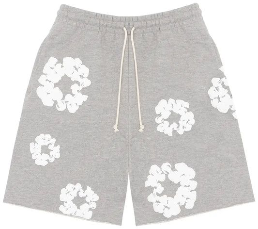 Denim Tears The Cotton Wreath Shorts (Grey)