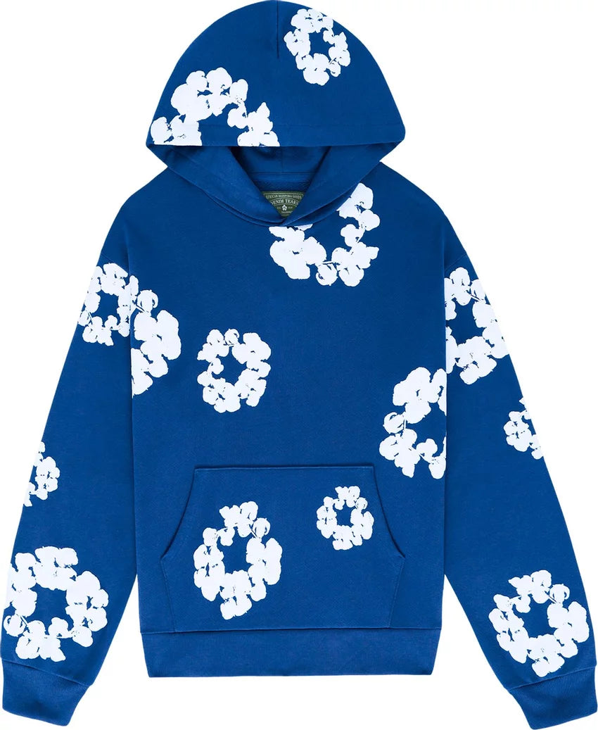 Denim Tears Cotton Wreath Hoodie(Blue)