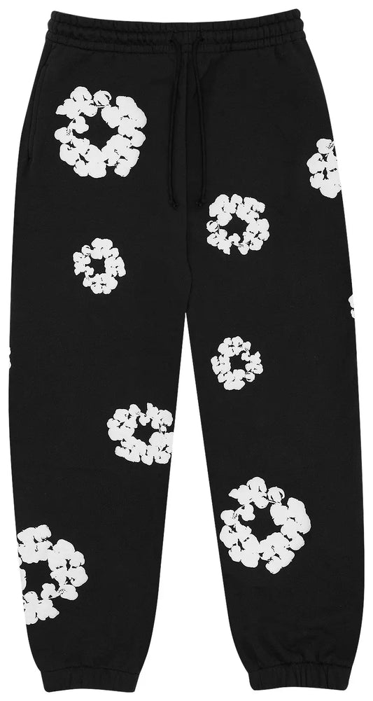 Denim Tears Cotton Wreath Sweatpants (Black)