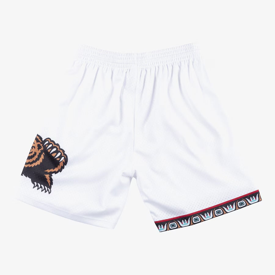 Men's White Vancouver Grizzlies Hardwood Classics 1998-1999 Swingman Shorts