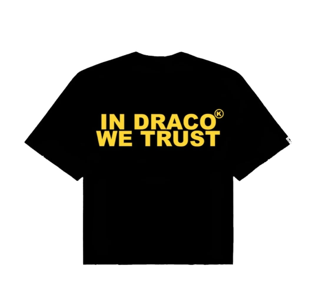In Draco We Trust Black/Yellow Tee