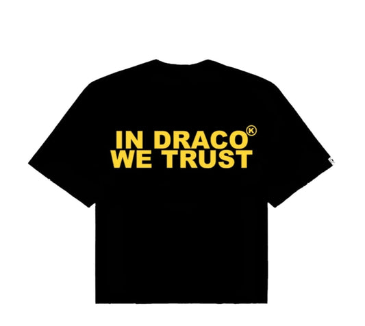 In Draco We Trust Black/Yellow Tee