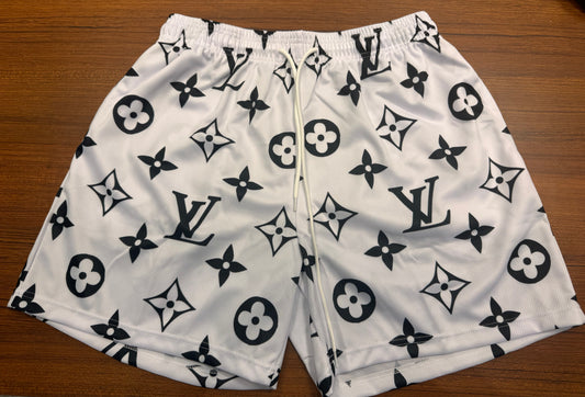 Remade Louis Vuitton Shorts White/Black