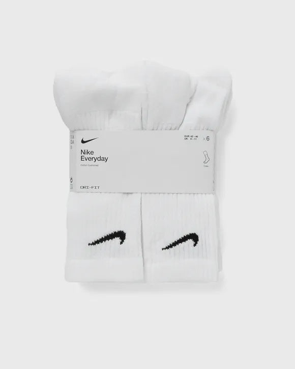 Nike Everyday Plus Crew Socks (6 Pairs) White