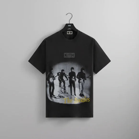 Kith Beatles I Feel Fine Vintage Tee Black