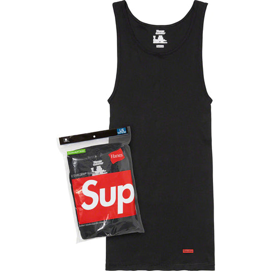 Supreme Hanes Tank Top (3 Pack) Black