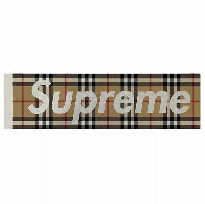 Supreme Burberry Sticker