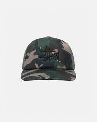 Stussy Big Basic Trucker Cap Camo