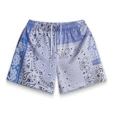 Bravest Studios Sky Patchwork Paisley Shorts