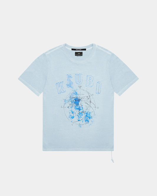 Ksubi Diagrams Kash SS Tee Blue Fin (Blue)