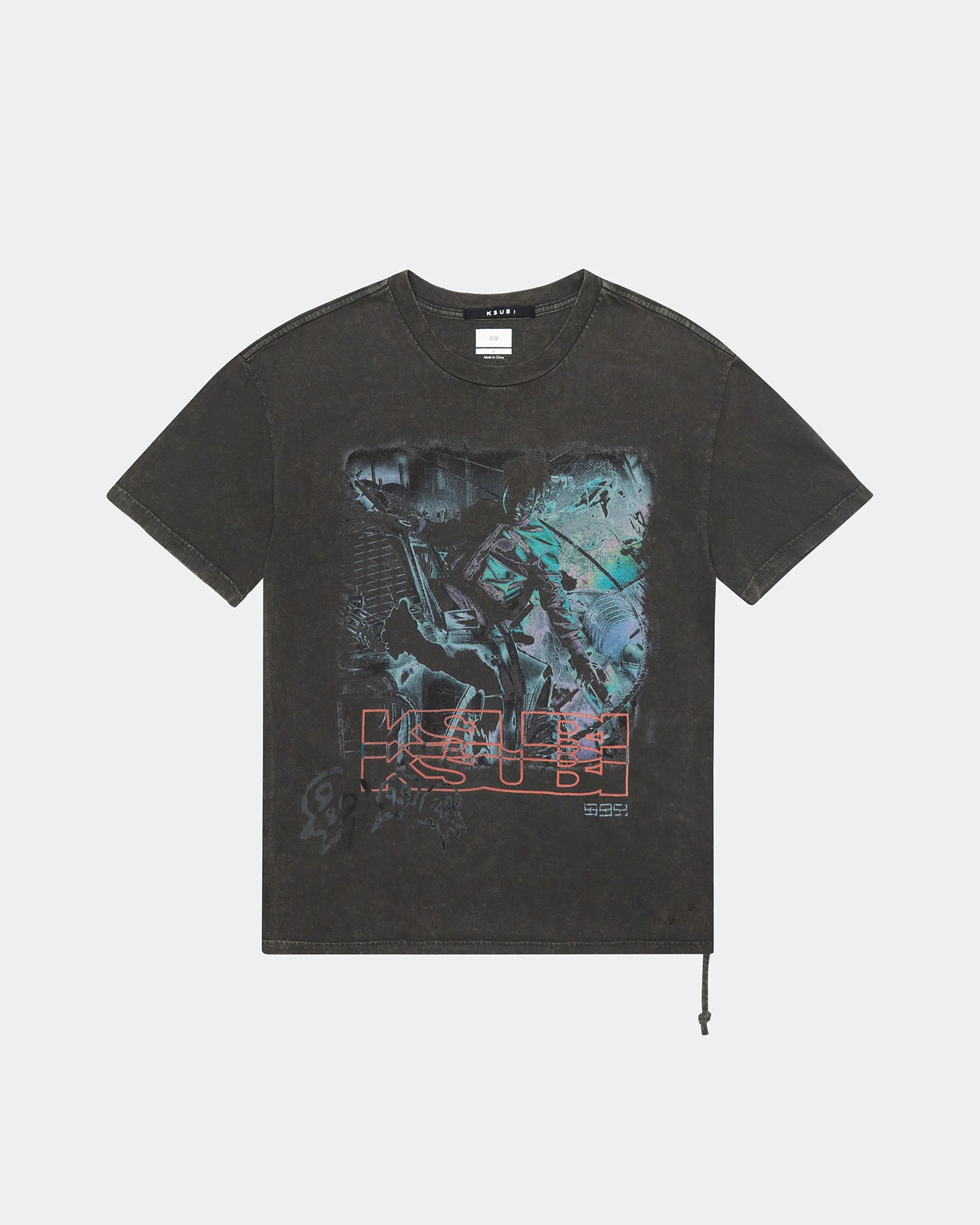 Ksubi Super Juice Biggie SS Tee Sun Fade (Black)